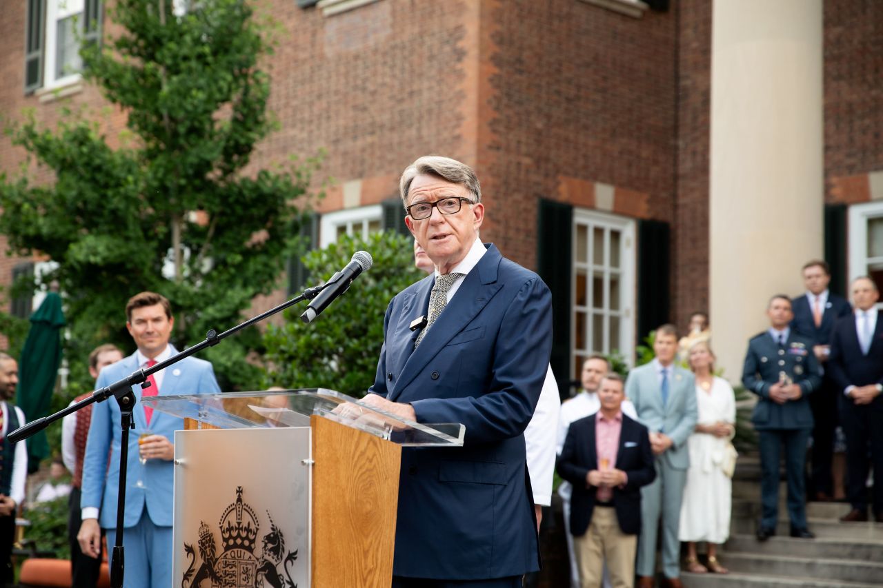 The triumphant speech Mandelson gave days before his sacking