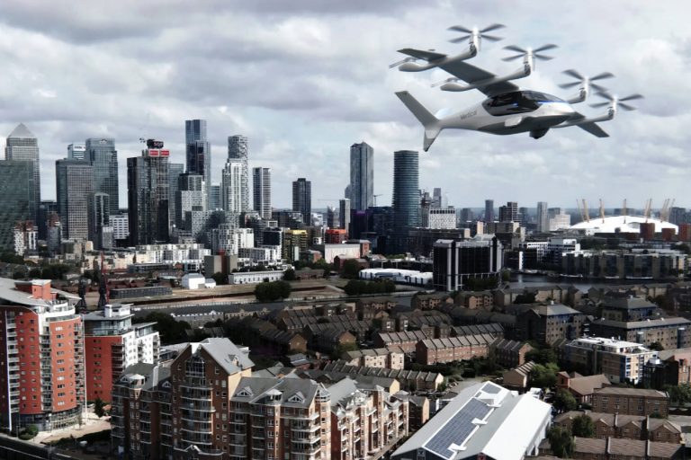 Flying taxis between Heathrow and Canary Wharf planned for 2029