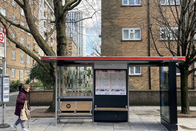 New London bus stops unveiled – with CCTV cameras for public safety
