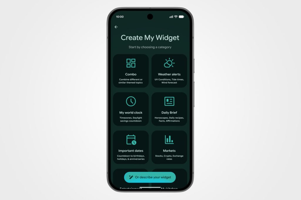 Android 17 Create Widget